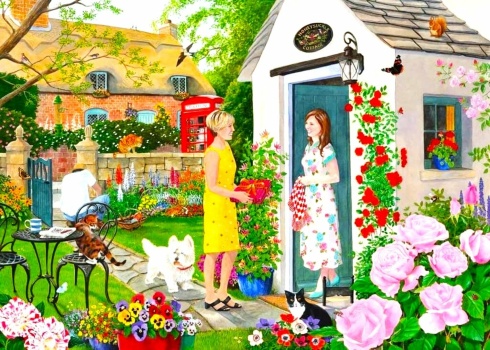 Solve Garden Visit Jigsaw Puzzle Online With 352 Pieces