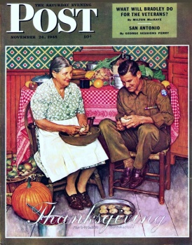 Solve The Saturday Evening Post Nov 1945 Cover By Norman Percevel