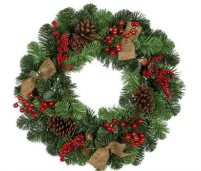 Solve Christmas Wreath Jigsaw Puzzle Online With 9 Pieces