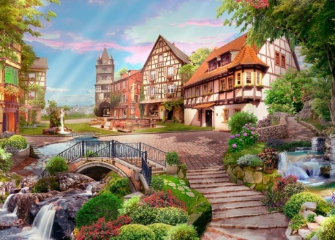 Solve Village Walk Jigsaw Puzzle Online With Pieces