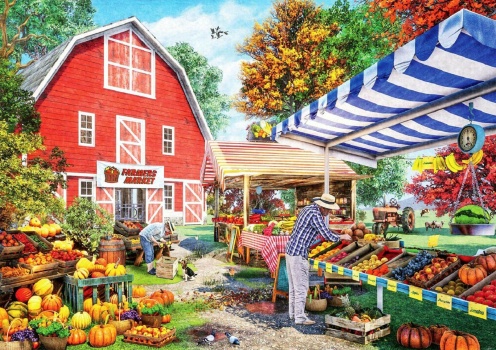 Solve Grandpa S Farm Market Jigsaw Puzzle Online With Pieces