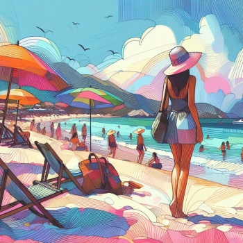 Solve Beach Resizable To Pieces Jigsaw Puzzle Online With