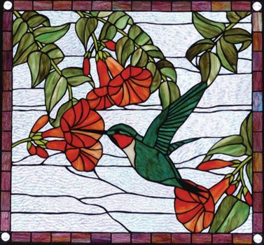 Solve Stained Glass Hummingbird Jigsaw Puzzle Online With Pieces