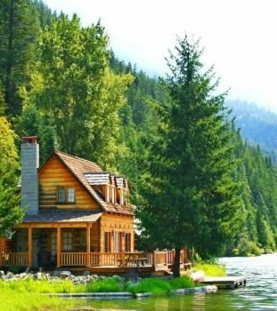 Solve Cabin Living By The Lake Jigsaw Puzzle Online With 20 Pieces