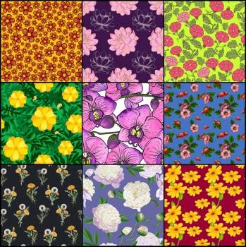 Solve Flower Patterns 111 Jigsaw Puzzle Online With 324 Pieces