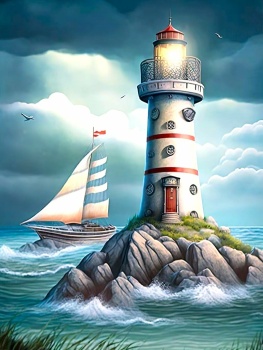 Solve Lighthouse Jigsaw Puzzle Online With 80 Pieces