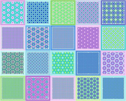 Scalloped and Stitched Pattern Quilt!! ~ Large 180 pieces jigsaw puzzle