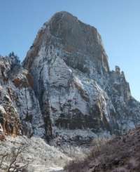 Zion Great White Throne Winter - Utah, USA