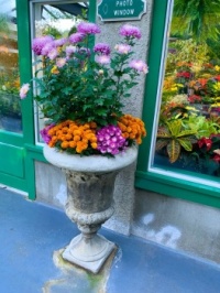 A nice flower arrangement at the Butchart Gardens