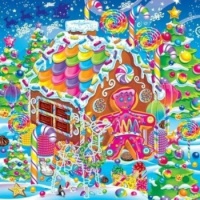 COLORFUL GINGERBREAD HOUSE