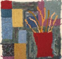 Hooked Rug - Still Life