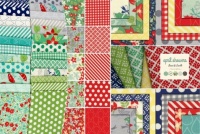 April showers fabric patchwork - small