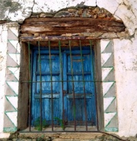 Window of an abandoned house