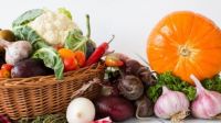 Vegetables and basket
