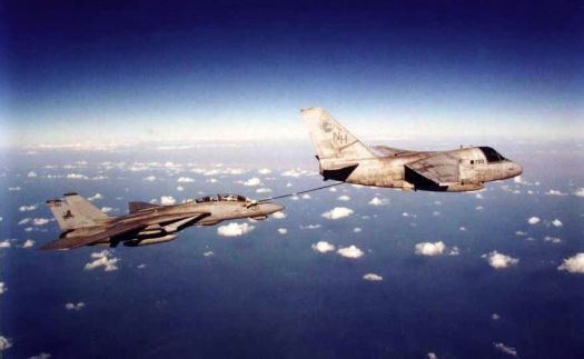 Viking Refueling a Tomcat during the Gulf War