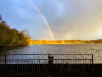 Rainbows over Longmoor Pool, Sutton Park.