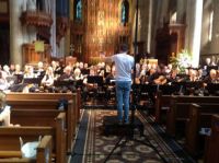 rehearsal at st Peters Cathedral,Adelaide