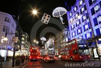 Christmas light in London