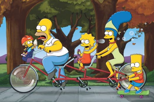 Simpsons Tandem Cycling