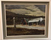 Original oil painting by Len Gibbs
