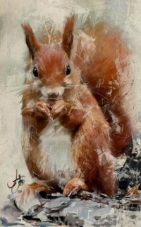 Squirrel by Joern McArt