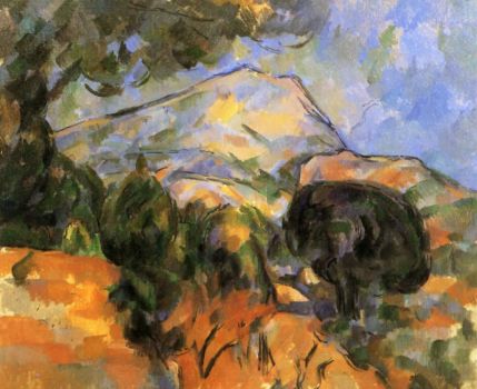 Paul Cézanne: Mont Sainte-Victoire oberhalb der Route du Tholonet (um 1904)
