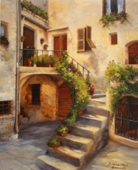 Tuscan Courtyard by Deborah Bonuccelli