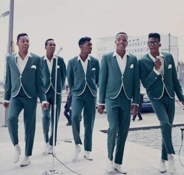 The Temptations looking groovy in 1964.