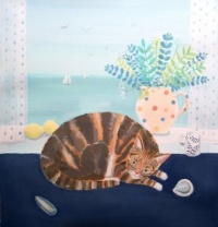 Seasonal Art - Spring / Summer - Tabby in the Window (9 - 380 Pieces)