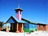 Colourful church at La Serena, Chile