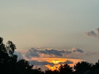 August sunset--challenging