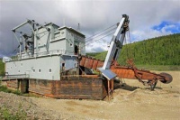 Old Dredge, gold mining machine - Yukon - Canada