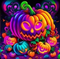 NEON JACK O'LANTERN