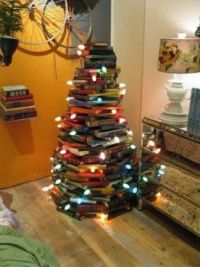 you don't need a tree if you have books and lights