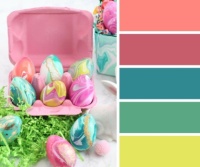 Paint Pour Easter Eggs