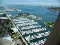 San Diego Harbor and Marina - taken from the top of the Hyatt