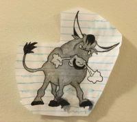 Bull doodle!