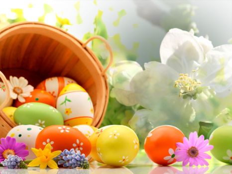 Solve Happy Easter :)) jigsaw puzzle online with 12 pieces