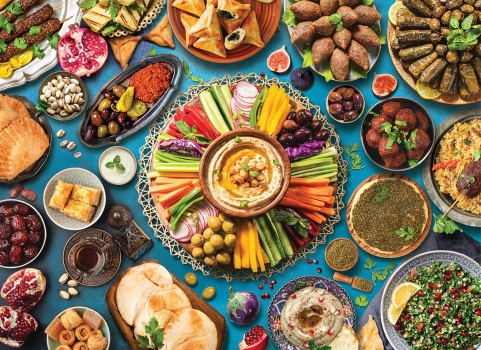 Solve Middle East Food jigsaw puzzle online with 150 pieces