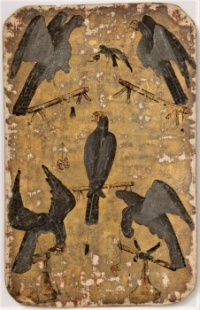 5 of Falcons - The early 15th century Stuttgart Playing Cards