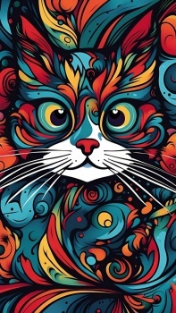 Colorful cat *