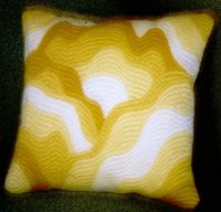 Freeform bargello cushion - 1