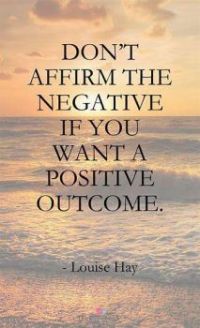 Don't affirm the negative