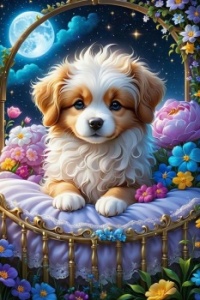Puppy On A Pillow