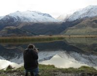 New Zealand mirror lake