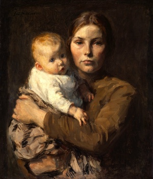 Julius Gari Melchers' Mother and Child, 1906
