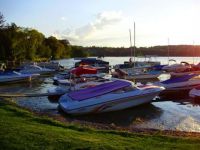 Boats on Cazenovia Lake, NY