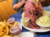 Harold's New York Deli Restaurant in Edison, NJ, has a LOT of pastrami and corned beef to offer