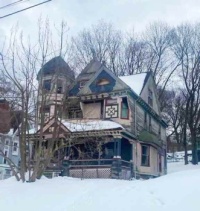 Old house in winter