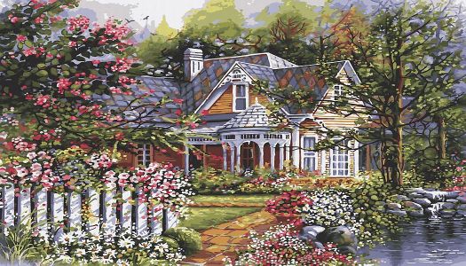 Jigsaw Puzzle | Victorian cottage | 40 pieces | Jigidi